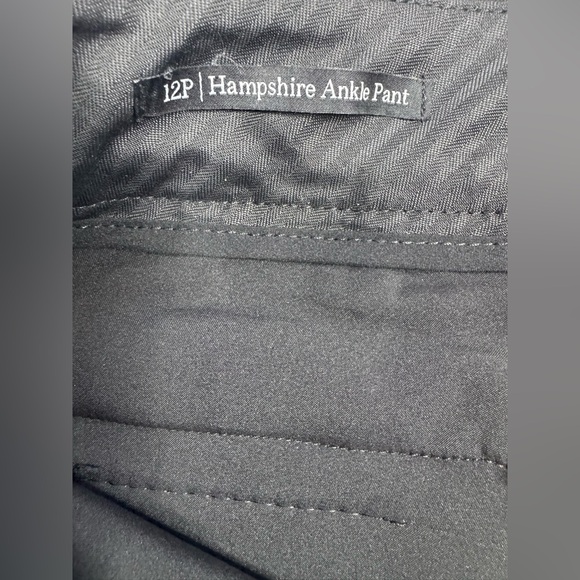 NWT Talbots Hampshire Black Ankle Pants Women's Size 12P - Picture 9 of 12